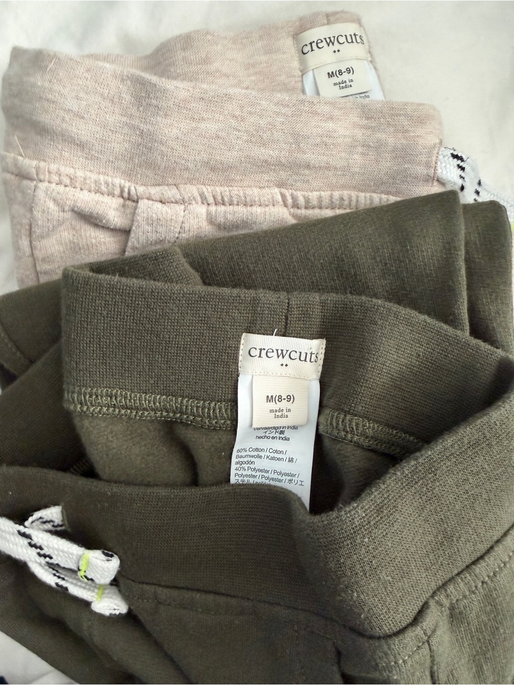 Crewcuts Olive and Light tan Kids Jogger Set